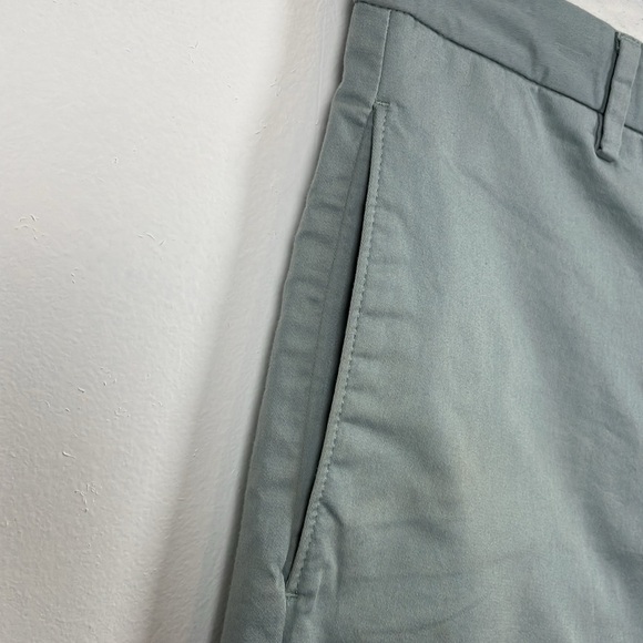 M&S Autograph Mens 34/31 Chino Trousers Slim Fit 4 Pocket Blue Casual Pants - Picture 4 of 10